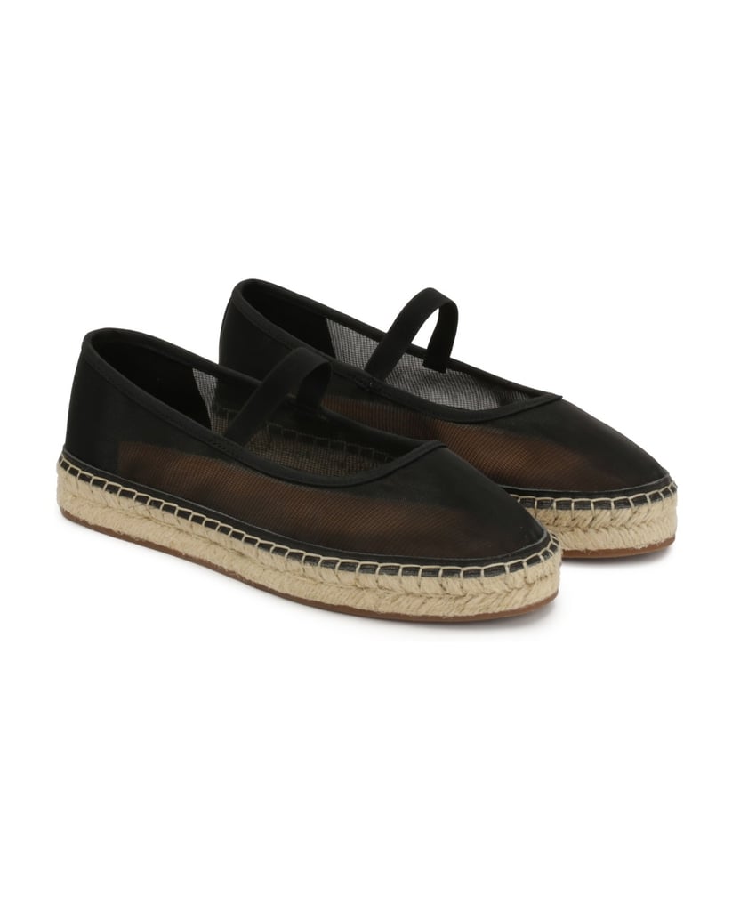 Kazar-Schwarze-Espadrilles-aus-durchsichtigem-Stoff-schwarz