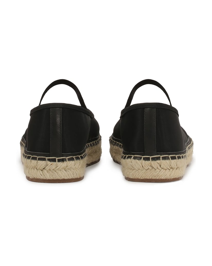 Kazar-Schwarze-Espadrilles-aus-durchsichtigem-Stoff-schwarz