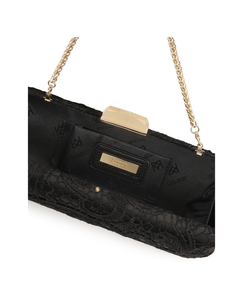 Kazar-Schwarze-Clutch-Bag-mit-Spitze-im-venezianischen-Stil-schwarz