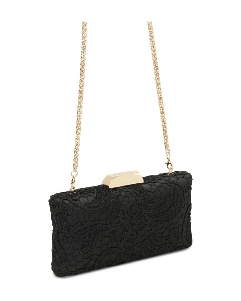 Kazar-Elegante-schwarze-Clutch-Tasche-aus-Guipure-schwarz