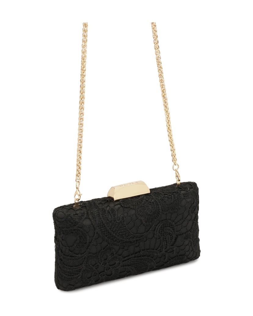 Kazar-Elegante-schwarze-Clutch-Tasche-aus-Guipure-schwarz