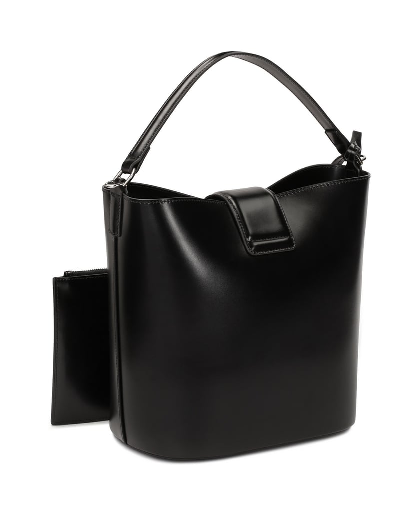 Kazar-Schwarze-Handtasche-aus-fester-Konstruktion-mit-Etui-schwarz