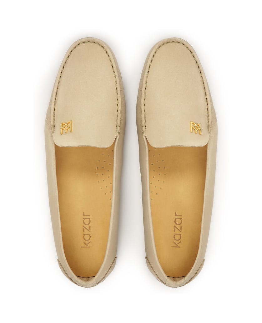 Kazar-Beigefarbene-lässige-Nubuk-Mokassins-beige