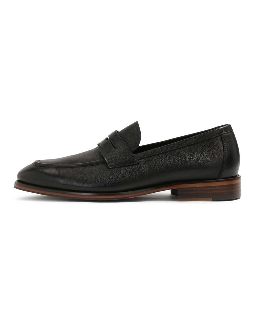 Kazar-Slipper-aus-schwarzem-Erbsenleder-schwarz