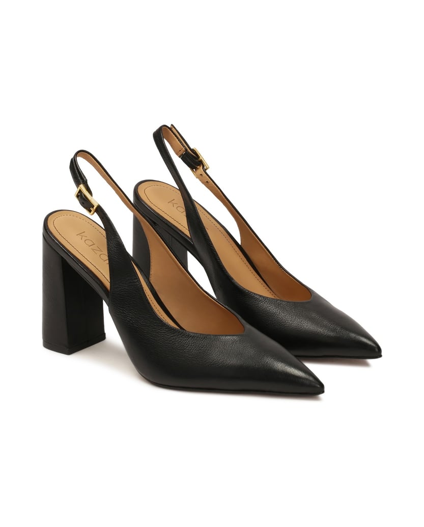Kazar-Schwarze-Slingback-Pumps-mit-breitem-Absatz-schwarz