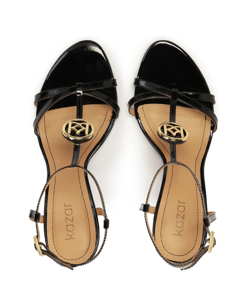 Kazar-Schwarze-Lackleder-Sandalen-mit-Absatz-schwarz