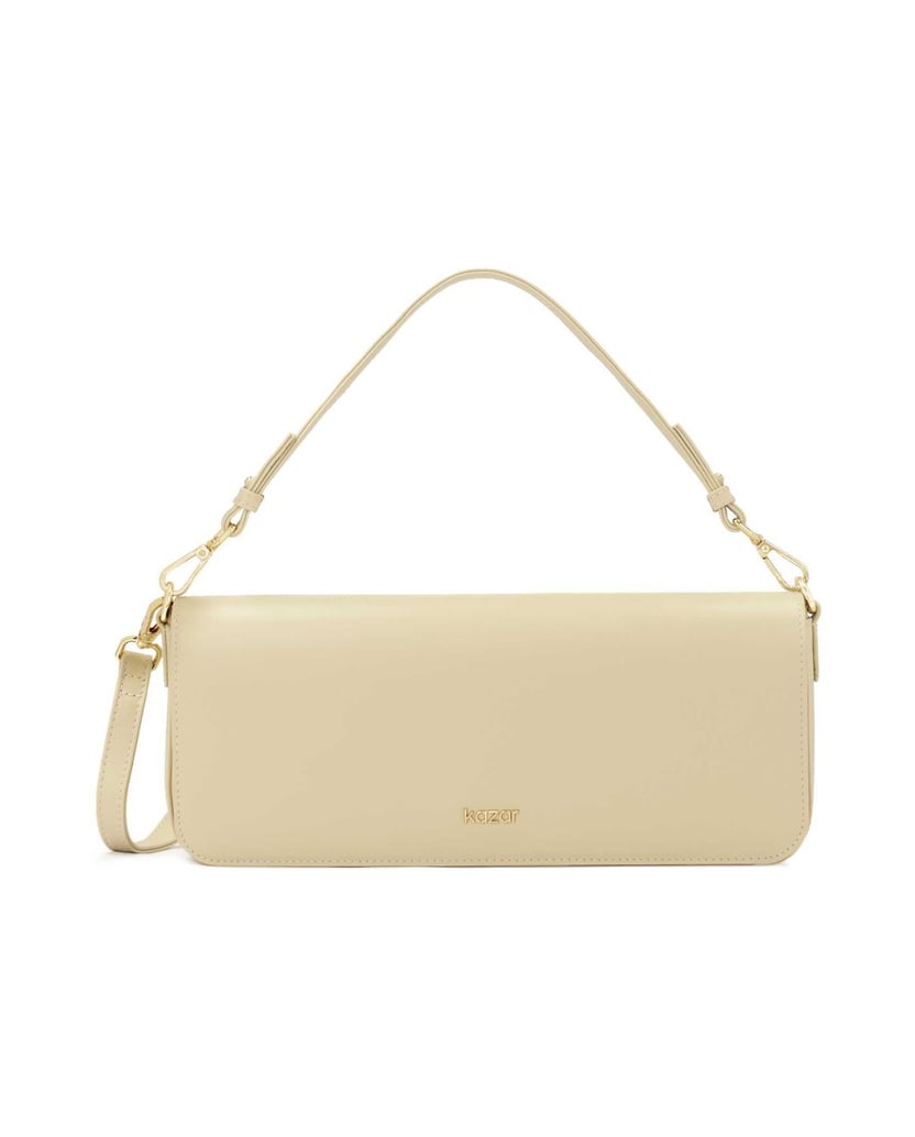 Kazar-Leichte-längliche-Handtasche-mit-zwei-Trägern-weiss