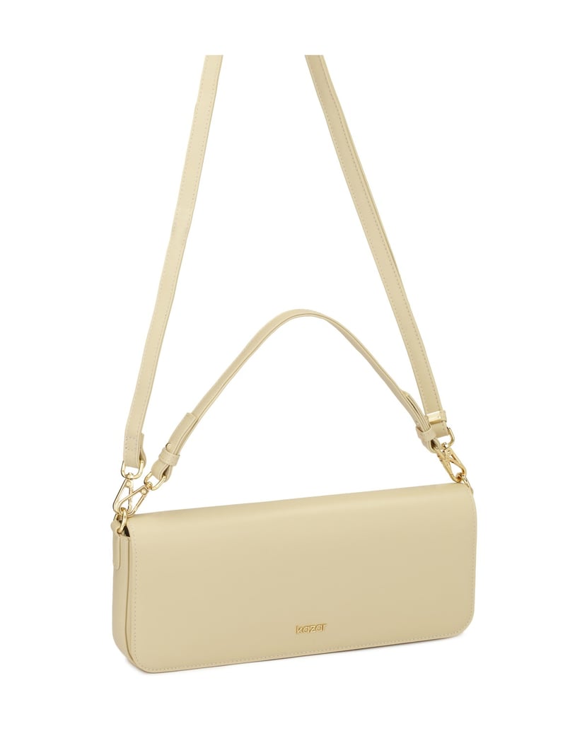 Kazar-Leichte-längliche-Handtasche-mit-zwei-Trägern-weiss