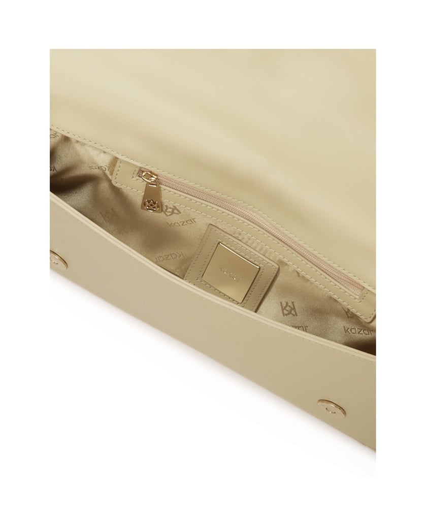 Kazar-Leichte-längliche-Handtasche-mit-zwei-Trägern-weiss