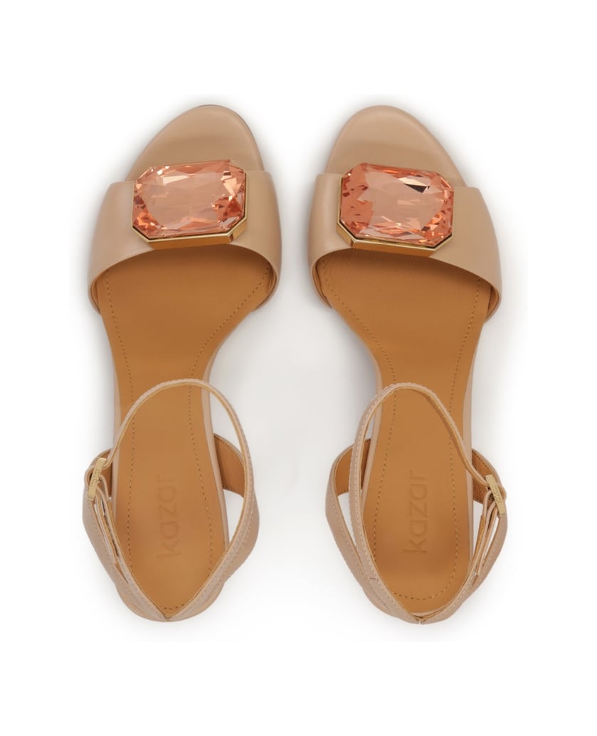 Kazar-Schicke-Sandalen-mit-großem-Zierstein-pink