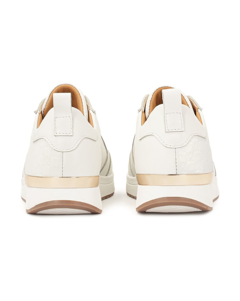 Kazar-Weiße-Turnschuhe-mit-KAZAR-Monogrammen-weiss