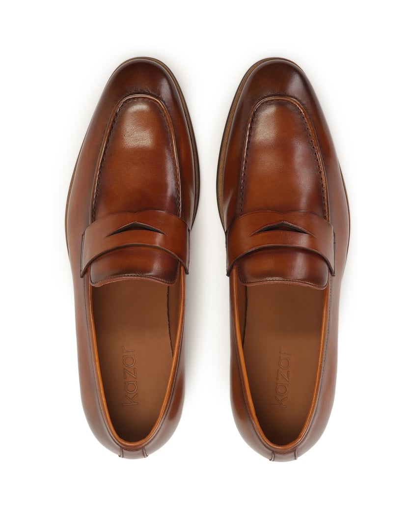 Kazar-Leder-Slipper-mit-Kreuzriemen-braun