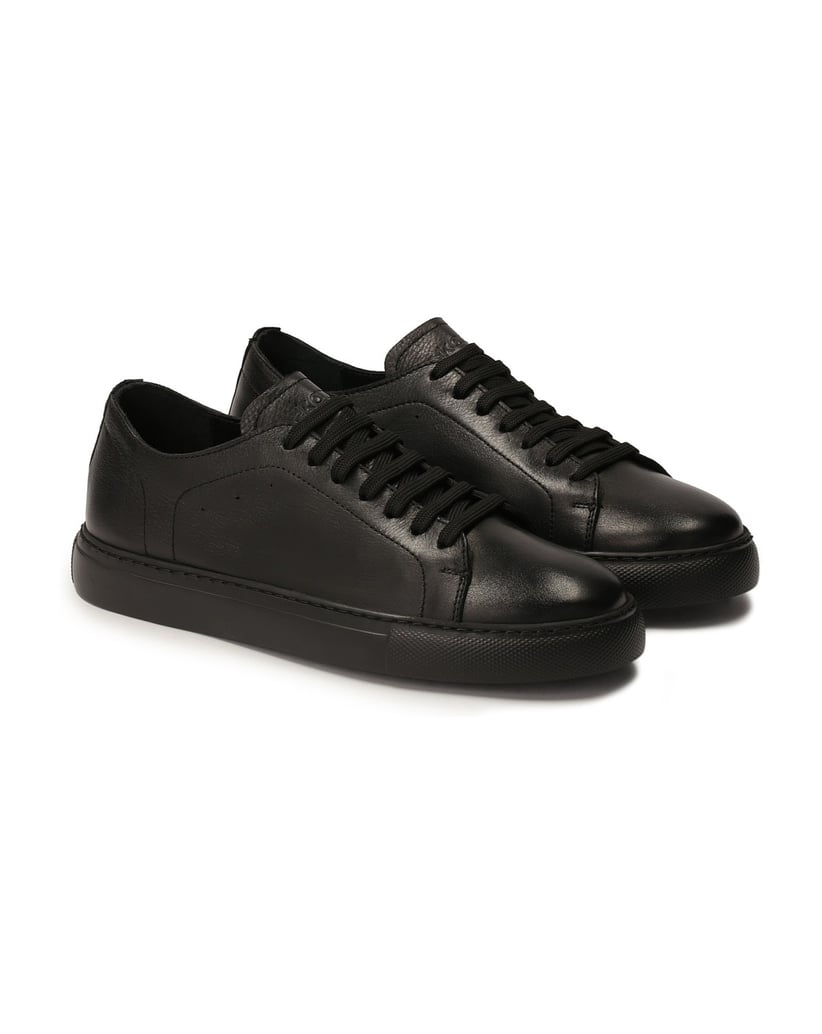Kazar-Niedrige-schwarze-Turnschuhe-schwarz