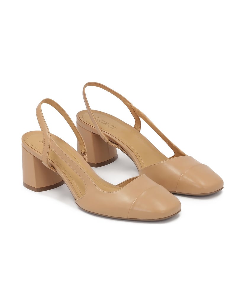 Kazar-Beigefarbene-Pumps-mit-offenem-Absatz-beige