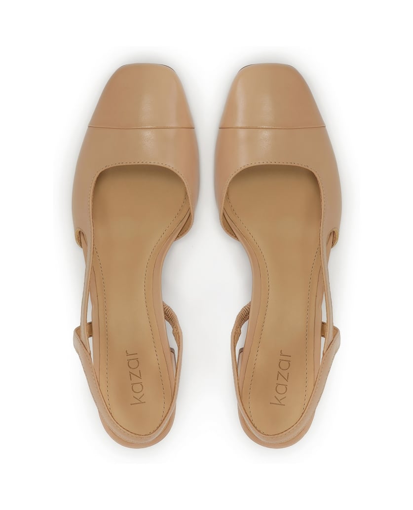 Kazar-Beigefarbene-Pumps-mit-offenem-Absatz-beige