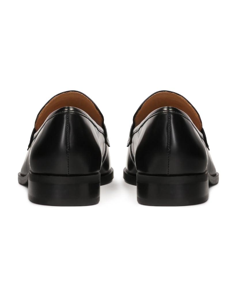 Kazar-Schwarze-Halbschuhe-zum-Schieben-aus-Leder-in-Schwarz-schwarz