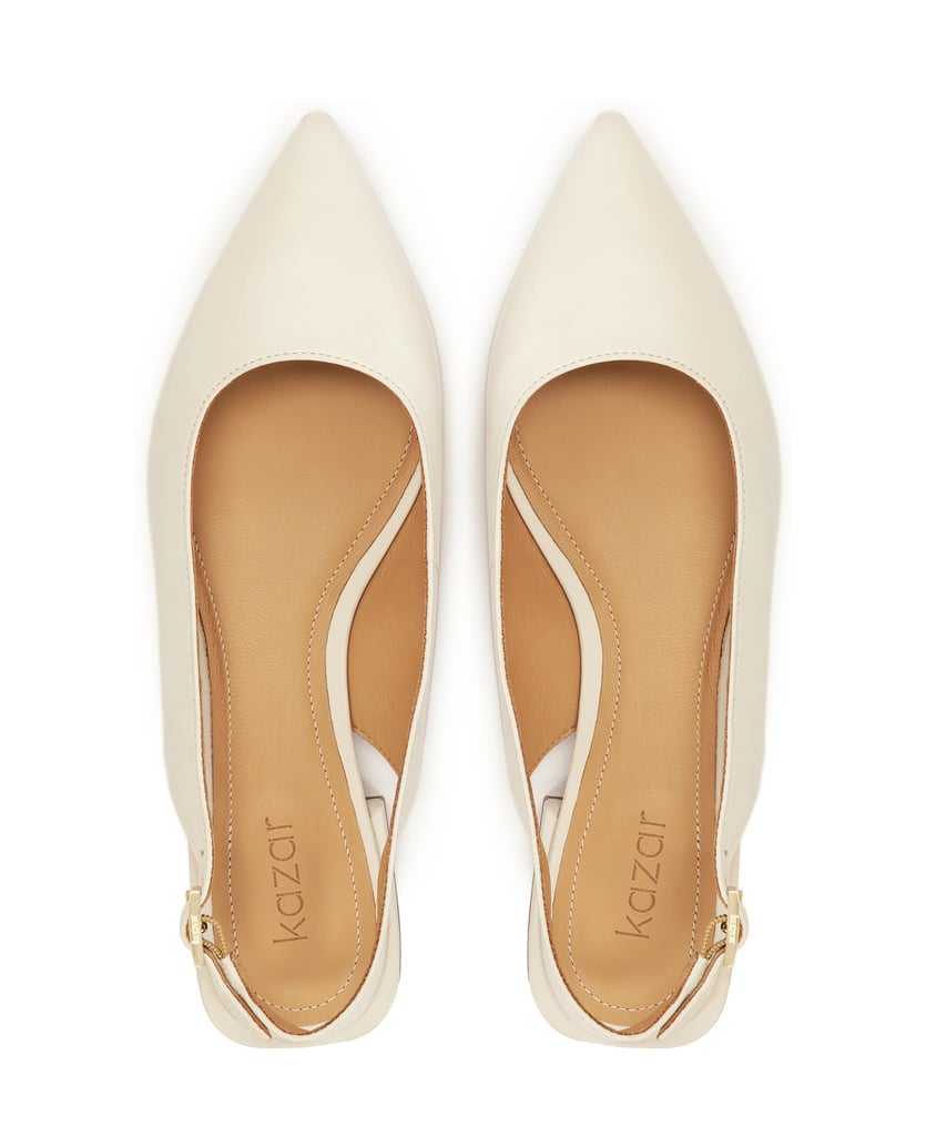 Kazar-Flache-rosa-Slingback-Pumps-weiss