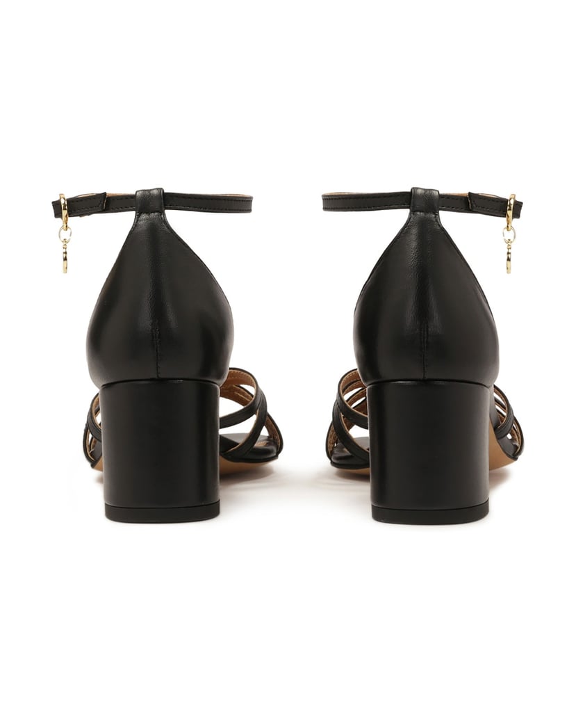 Kazar-Schwarze-Ledersandalen-mit-hohem-Absatz-schwarz