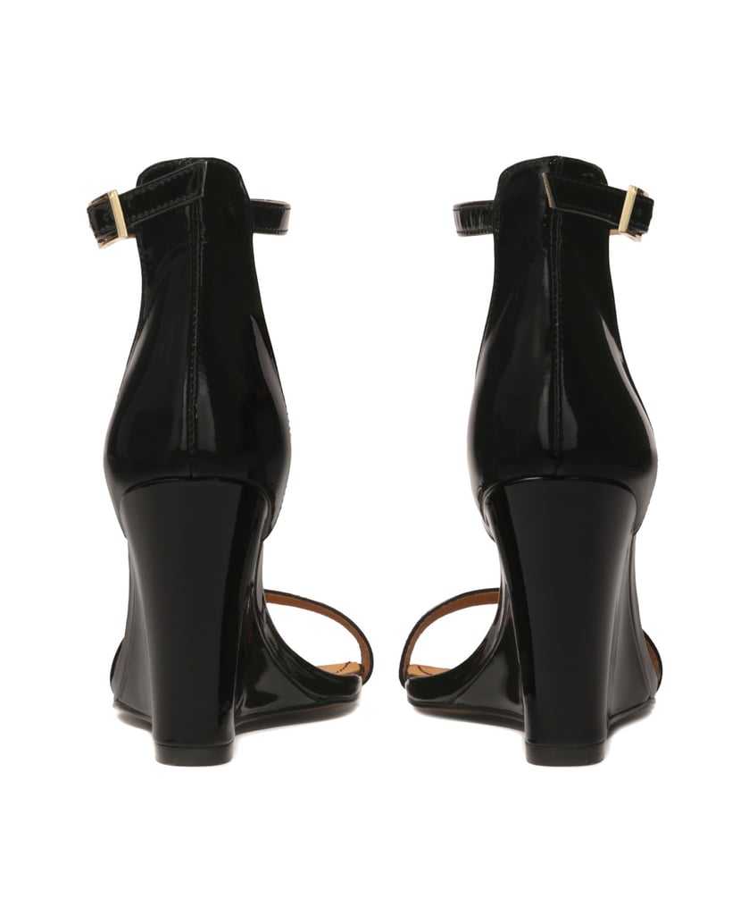 Kazar-Schwarze-Lackleder-Sandalen-mit-Absatz-schwarz