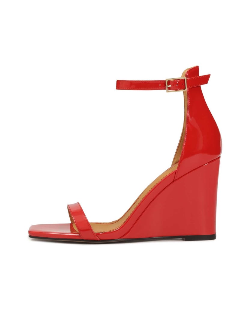 Kazar-Rote-Sandalen-aus-Lackleder-mit-Plateauabsatz-rot