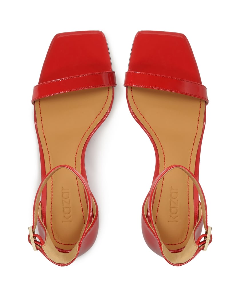 Kazar-Rote-Sandalen-aus-Lackleder-mit-Plateauabsatz-rot