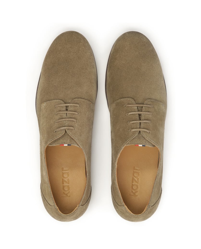 Kazar-Wildleder-Derby-Schuhe-in-Taupe-Farbe-taupe