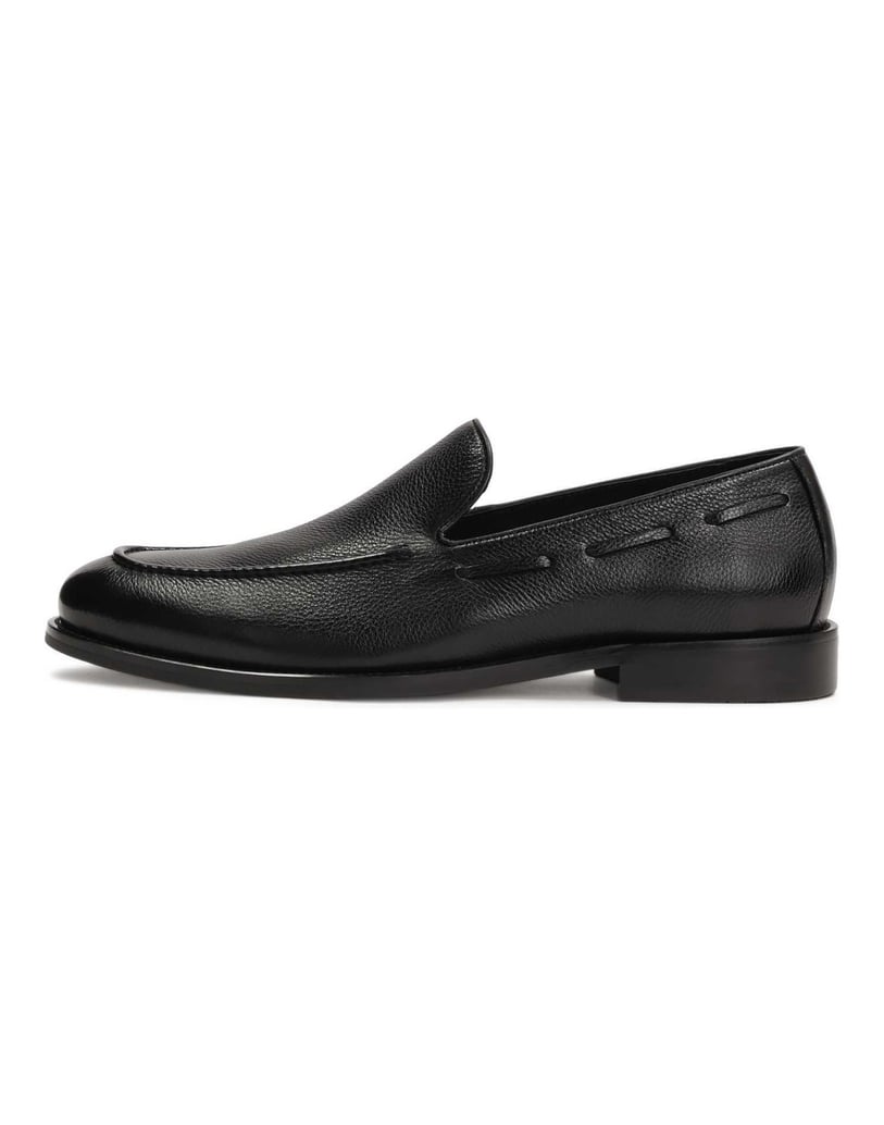 Kazar-Schwarze-Slipper-aus-Naturleder-schwarz