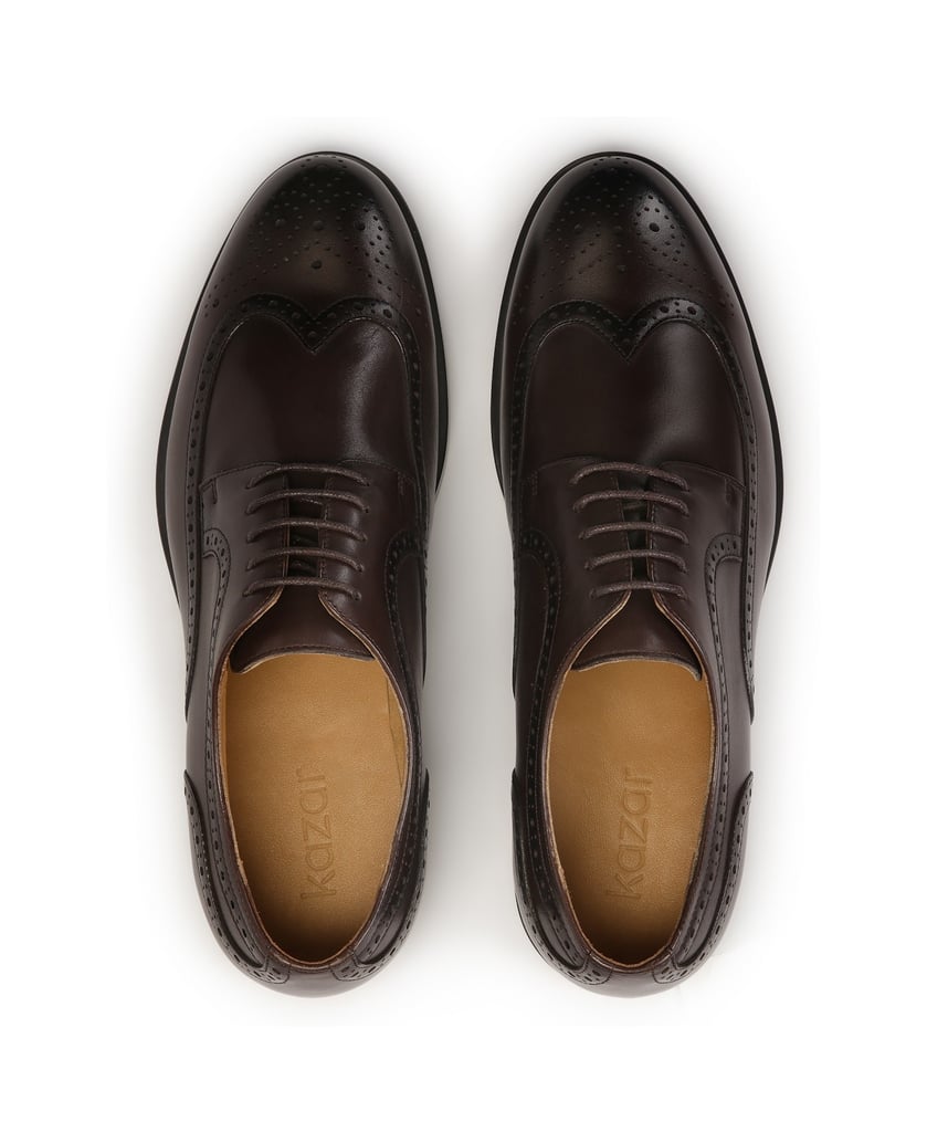 Kazar-Braune-Schuhe-mit-Rosettenverzierung-braun