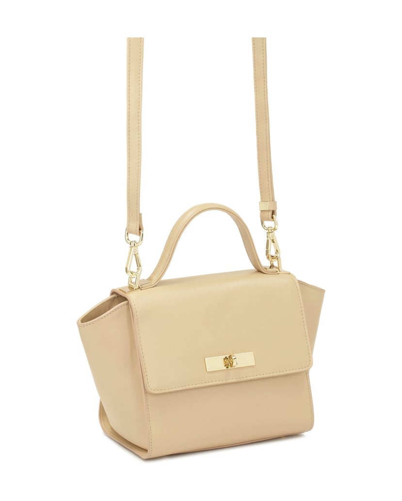 Kazar-Beigefarbene-Handtasche-mit-verlängerten-Seiten-beige