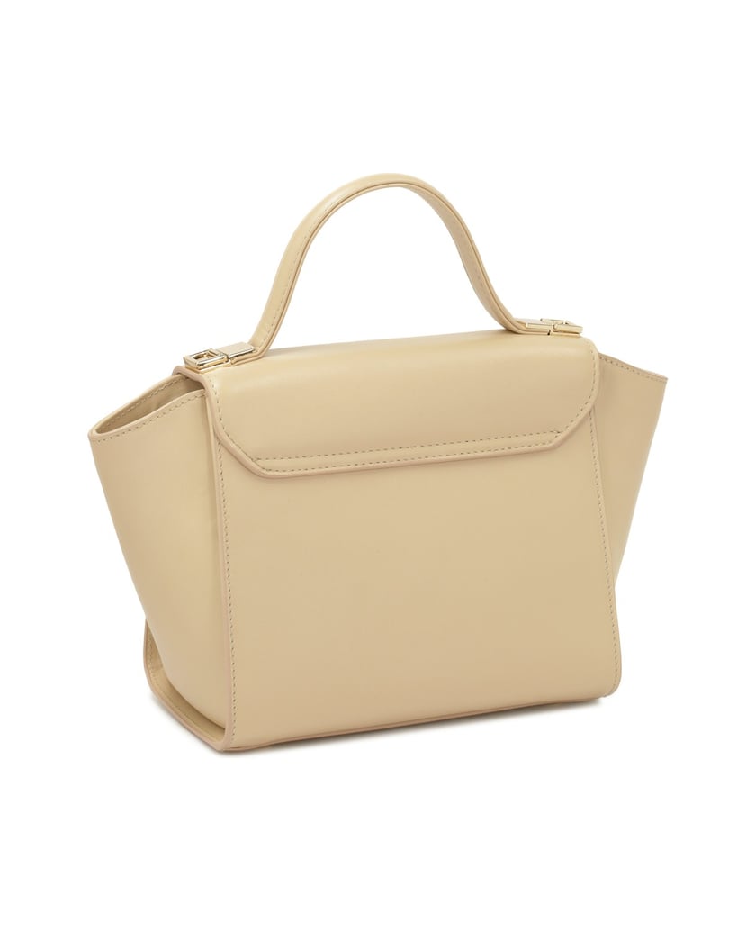 Kazar-Beigefarbene-Handtasche-mit-verlängerten-Seiten-beige
