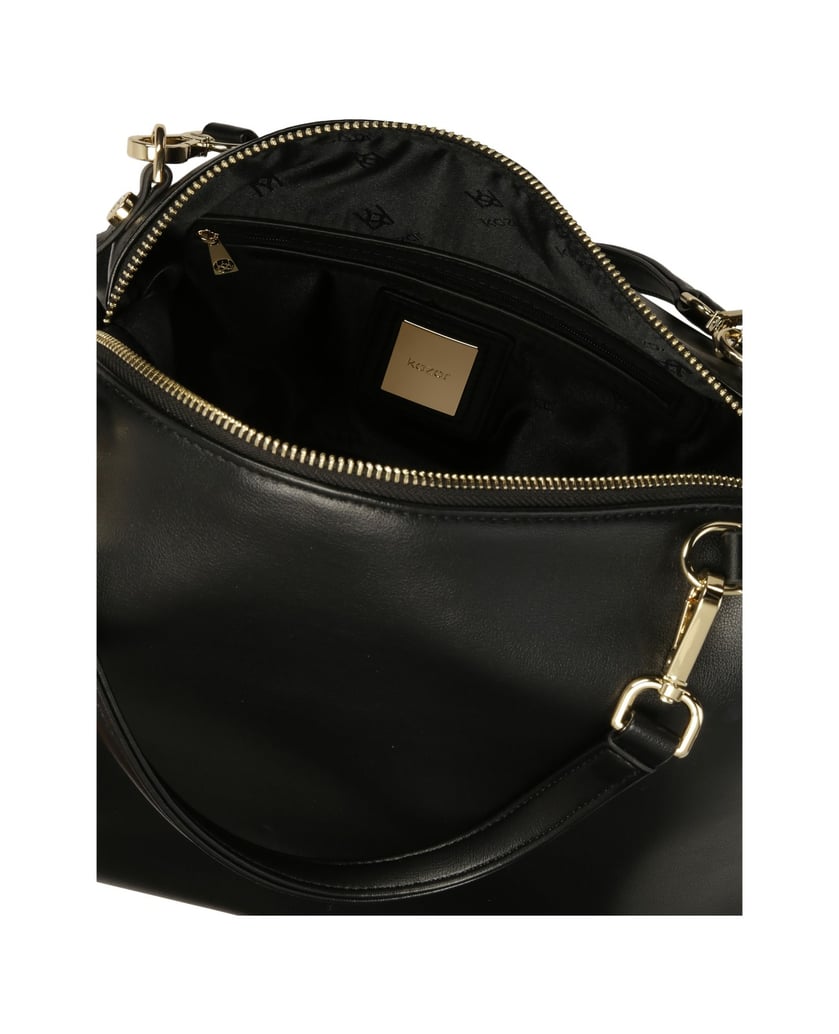 Kazar-Schwarze-Handtasche-aus-weichem-Leder-schwarz
