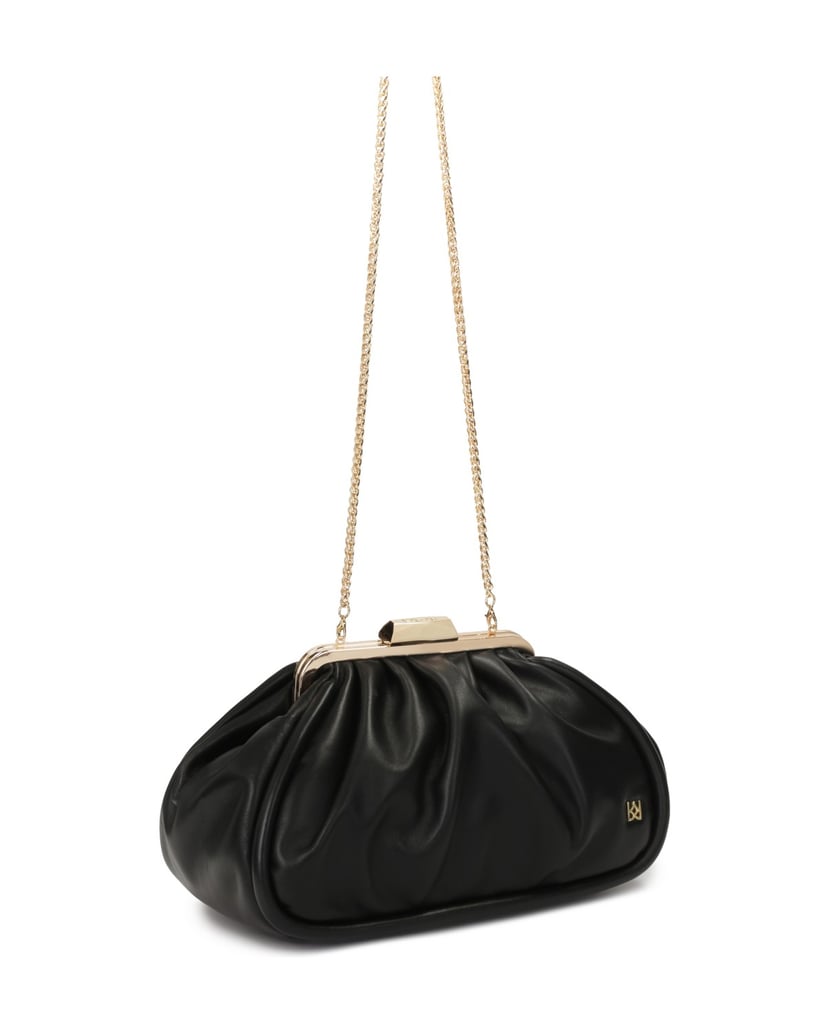 Kazar-Schwarze-Lederhandtasche-mit-Metallrahmen-schwarz