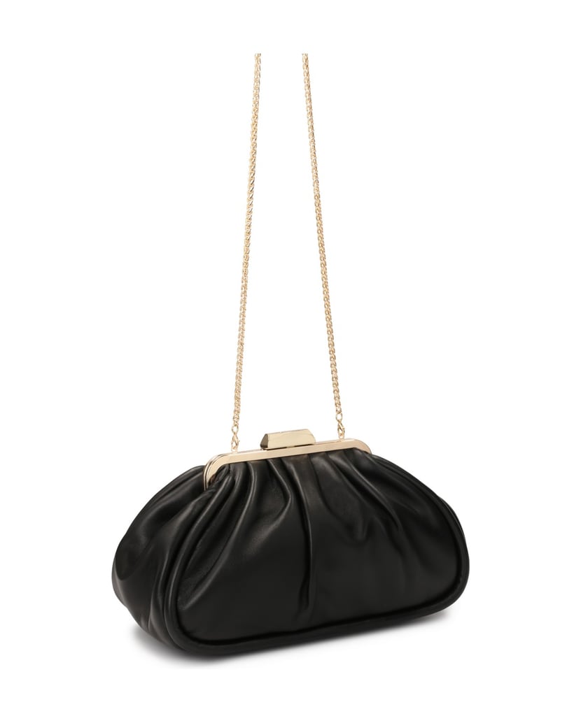 Kazar-Schwarze-Lederhandtasche-mit-Metallrahmen-schwarz