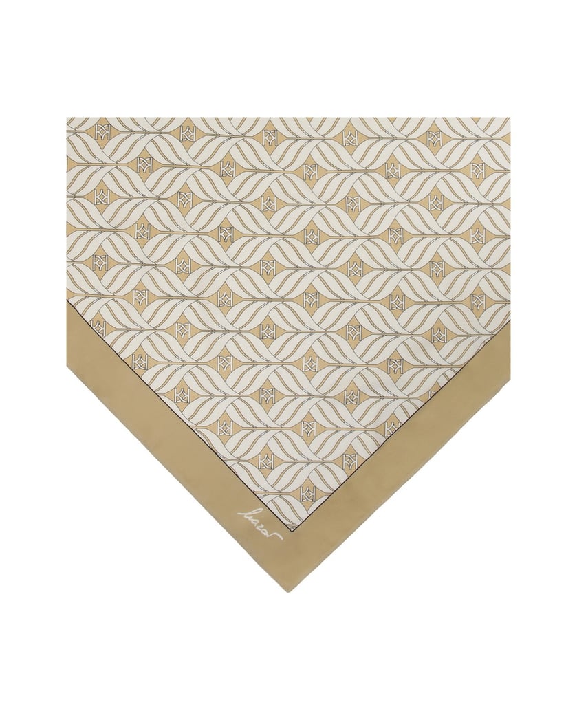 Kazar-Luxuriöser-beiger-Seidenschal-beige