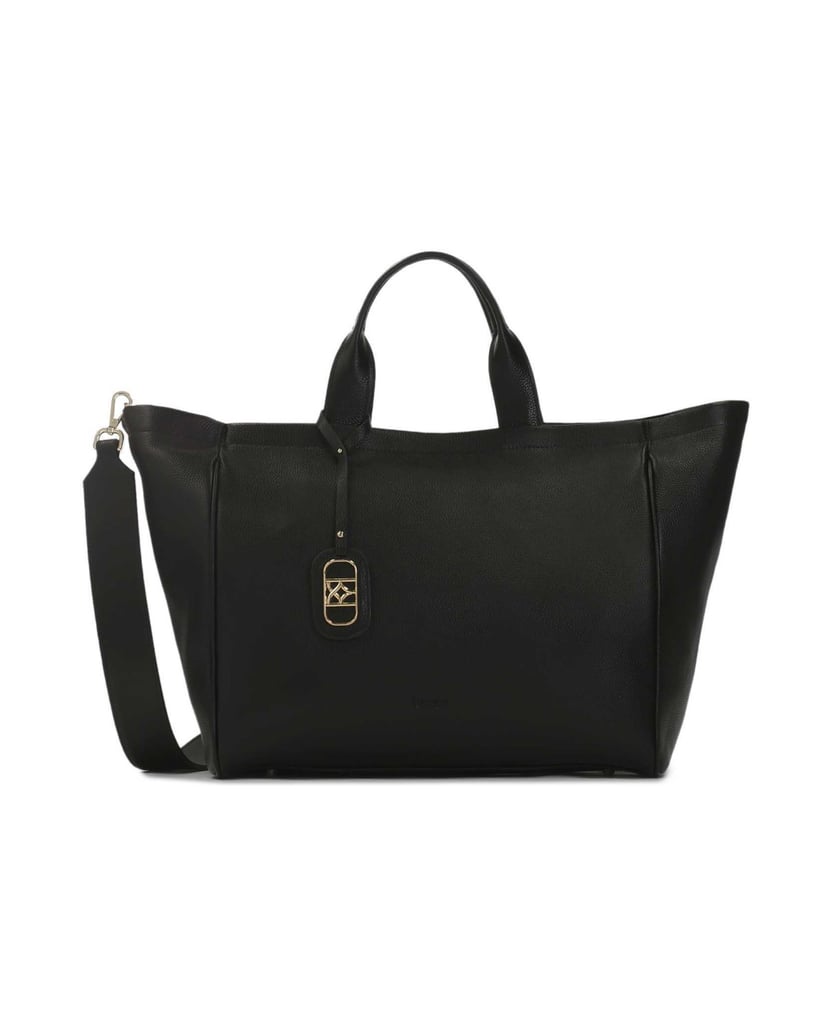 Kazar-Schwarze-große-Handtasche-aus-weichem-Leder-schwarz