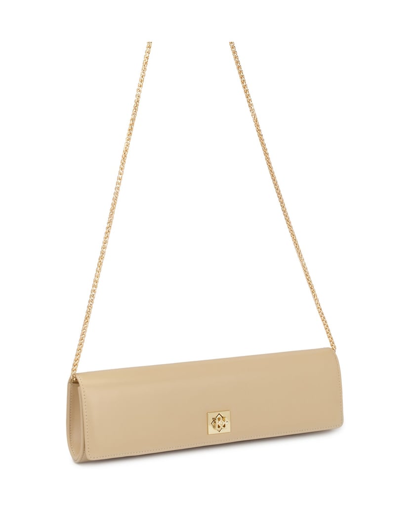 Kazar-Stabile-längliche-Abendtasche-beige