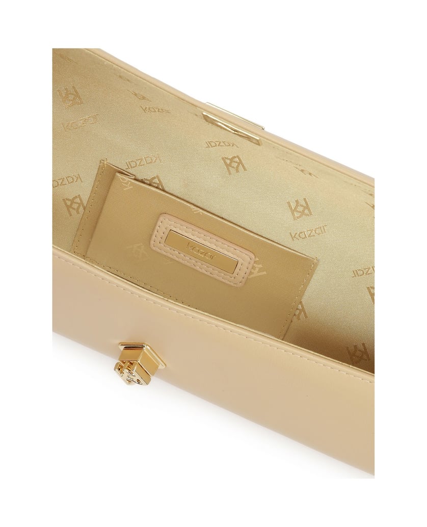 Kazar-Stabile-längliche-Abendtasche-beige