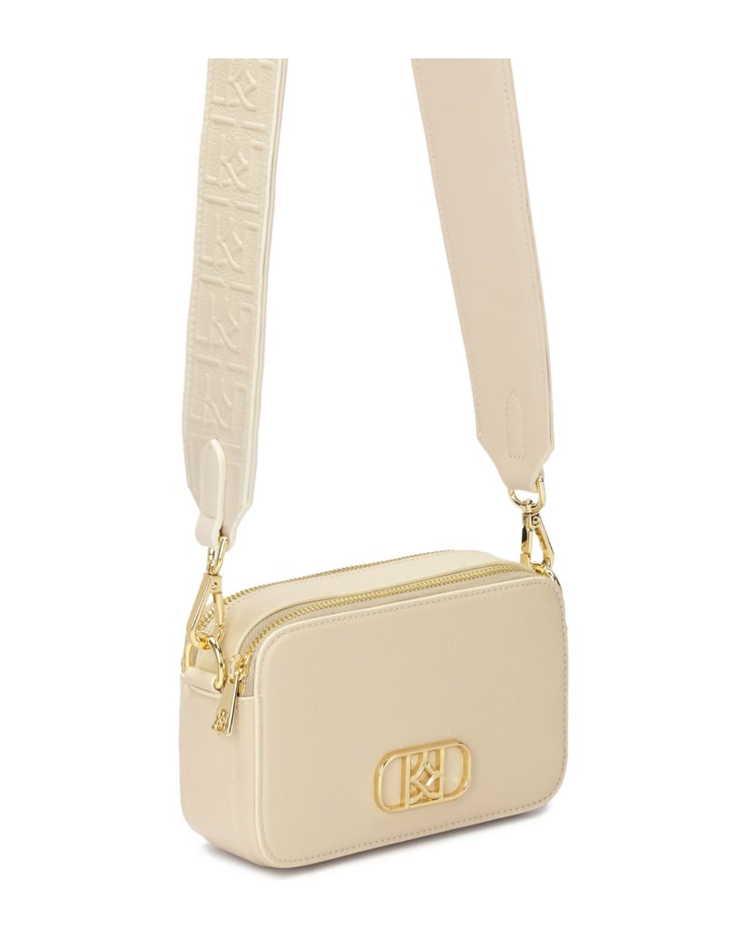 Kazar-Lederhandtasche-mit-zwei-abnehmbaren-Riemen-weiss