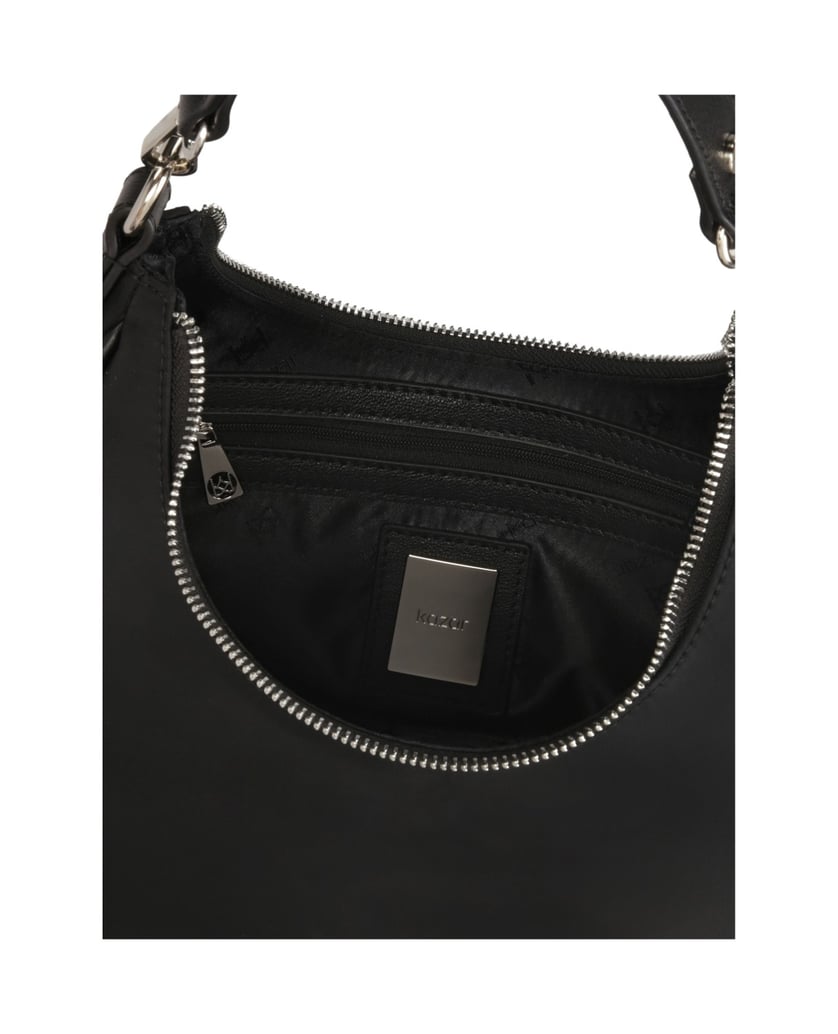 Kazar-Schwarze-Stofftasche-in-Form-eines-Croissants-schwarz