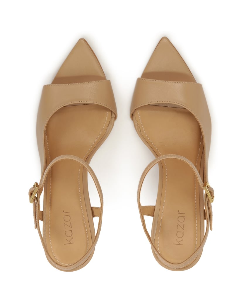 Kazar-Beigefarbene-Sandalen-mit-ausgeschnittenem-Schaft-beige