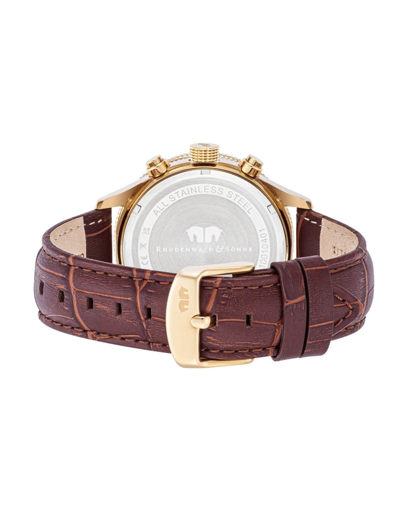 Rhodenwald-&-Söhne-Herren-Armband-Uhr-in-gelbgold