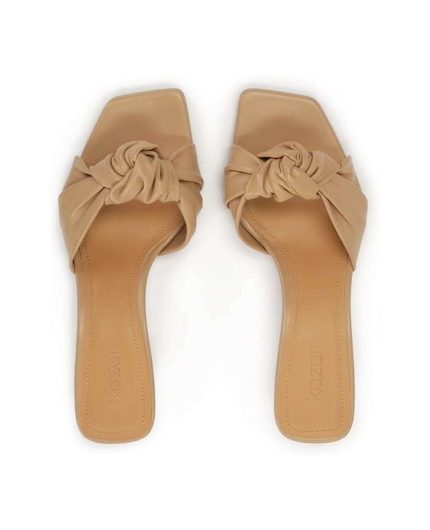 Kazar-Beige-Pantoletten-mit-Zierknoten-beige