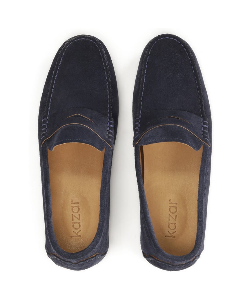 Kazar-Marineblaue-Mokassins-mit-elastischer-Sohle