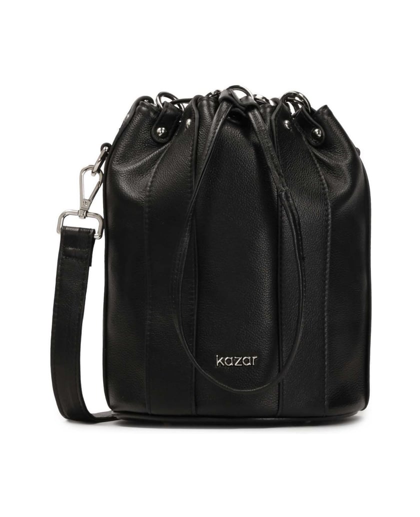 Kazar-Schwarze-Ledertasche-Handtasche-schwarz