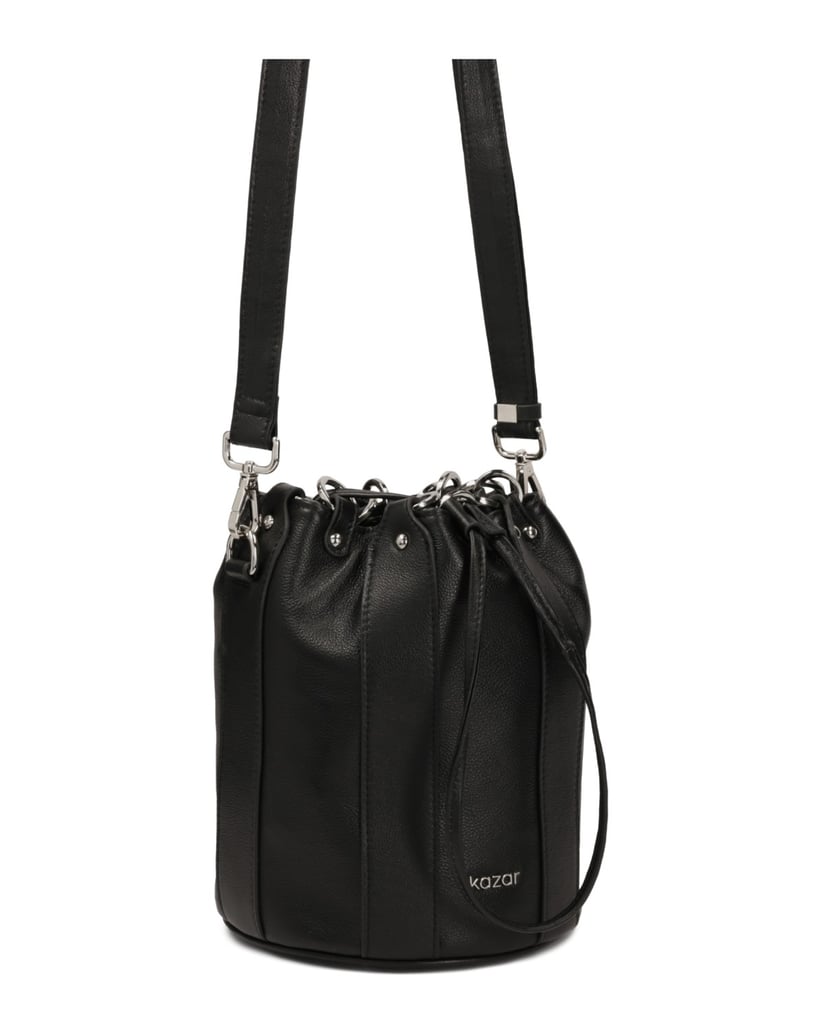 Kazar-Schwarze-Ledertasche-Handtasche-schwarz