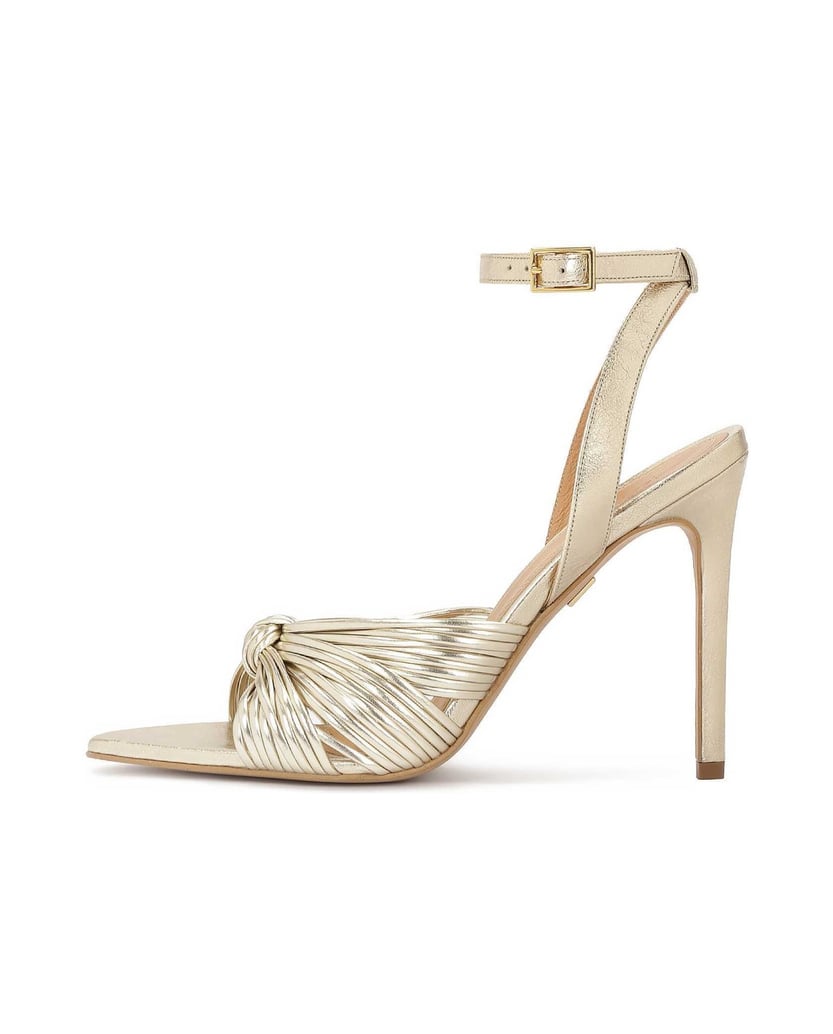Kazar-Goldfarbene-Leder-Sandalen-mit-Absatz-gold