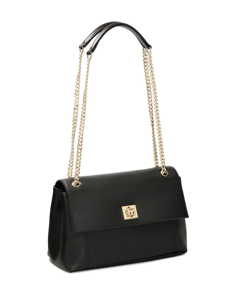 Kazar-Schwarze-Handtasche-mit-Drehverschluss-schwarz