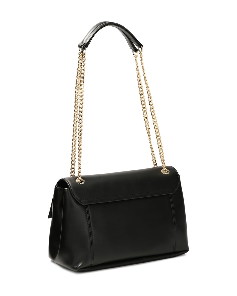 Kazar-Schwarze-Handtasche-mit-Drehverschluss-schwarz