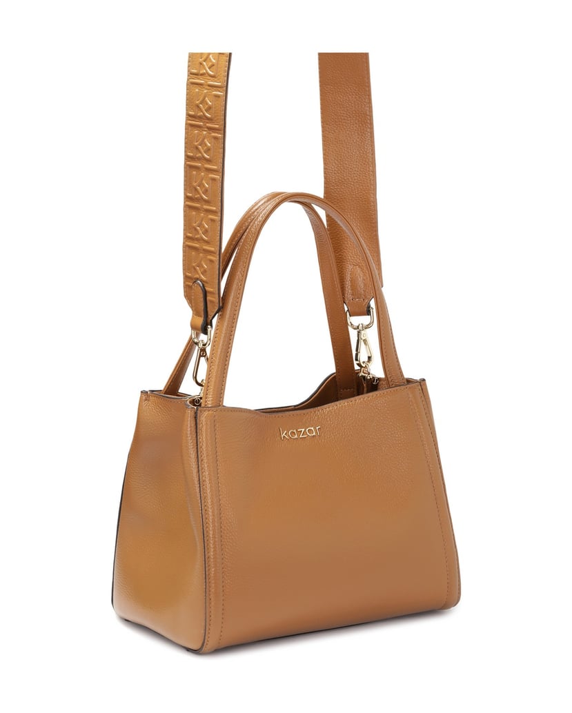 Kazar-Braune-weiche-Lederhandtasche-camel