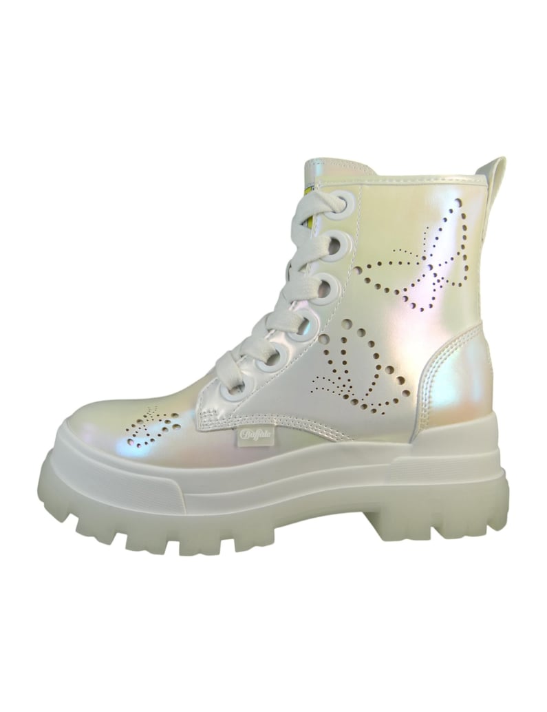 Buffalo-Stiefeletten-weiss